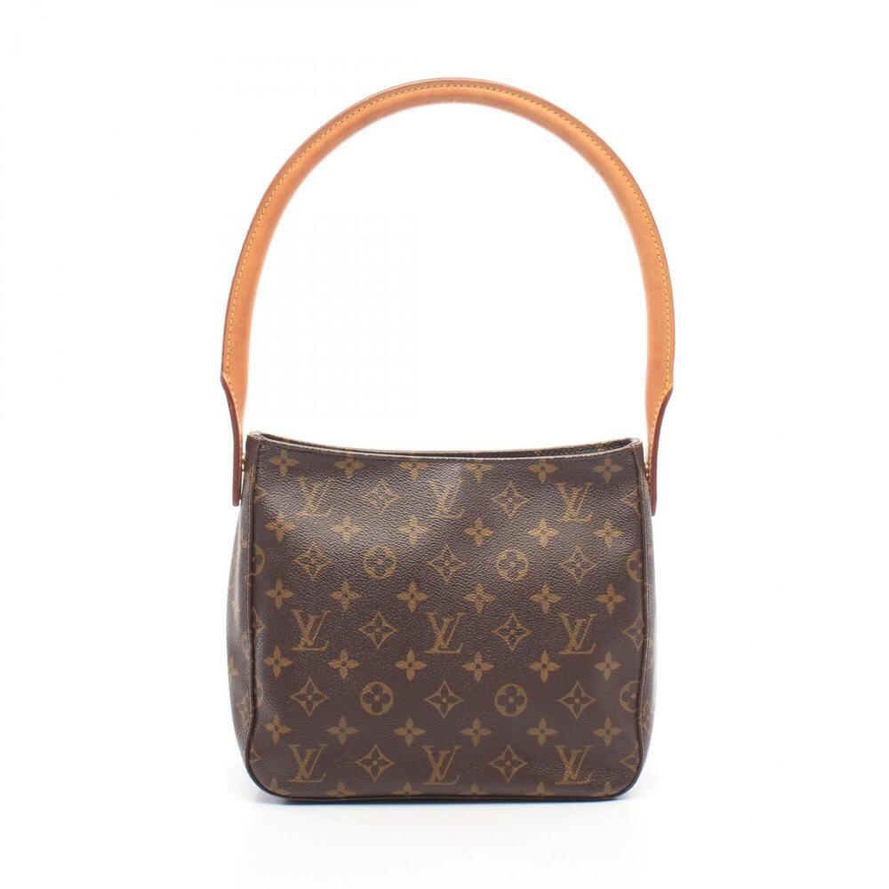 LOUIS VUITTON Brown Monogram Leather Looping MM Shoulder Bag
